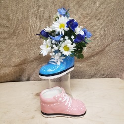 Baby Shoes from Beck's Flower Shop & Gardens, in Jackson, Michigan