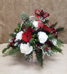 HOLIDAY BASKET from Beck's Flower Shop & Gardens, in Jackson, Michigan
