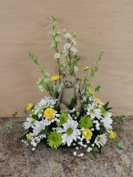 Teddy Bear Arrangement from Beck's Flower Shop & Gardens, in Jackson, Michigan
