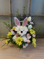 Easter Puppy from Beck's Flower Shop & Gardens, in Jackson, Michigan