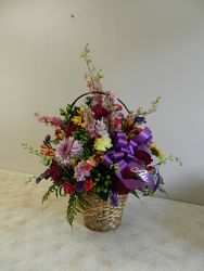 Funeral Basket from Beck's Flower Shop & Gardens, in Jackson, Michigan