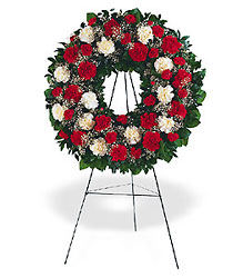 Hope and Honor Wreath from Beck's Flower Shop & Gardens, in Jackson, Michigan
