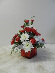 Christmas Cube from Beck's Flower Shop & Gardens, in Jackson, Michigan