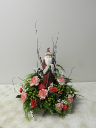 Santa Arrangement from Beck's Flower Shop & Gardens, in Jackson, Michigan