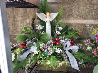 Christmas Angel from Beck's Flower Shop & Gardens, in Jackson, Michigan