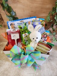 Blue Easter Box from Beck's Flower Shop & Gardens, in Jackson, Michigan