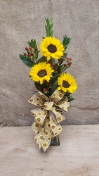 Sunflowers & Berries from Beck's Flower Shop & Gardens, in Jackson, Michigan