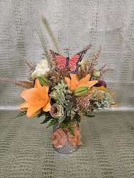 Fall Mix Vase from Beck's Flower Shop & Gardens, in Jackson, Michigan