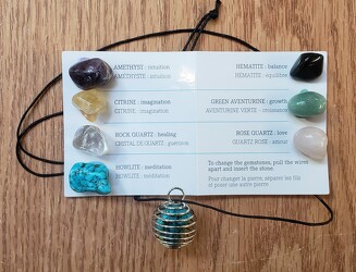 Gemstone Necklace from Beck's Flower Shop & Gardens, in Jackson, Michigan