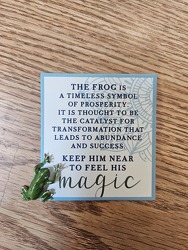 FROG TOKEN from Beck's Flower Shop & Gardens, in Jackson, Michigan