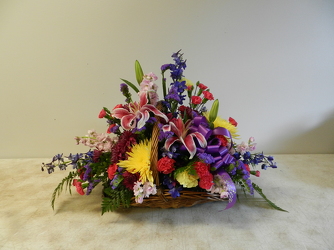 Fireside Basket from Beck's Flower Shop & Gardens, in Jackson, Michigan