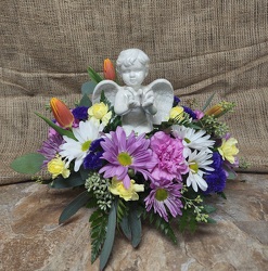 TABLE TOP ANGEL from Beck's Flower Shop & Gardens, in Jackson, Michigan