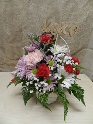 XOXO Basket from Beck's Flower Shop & Gardens, in Jackson, Michigan