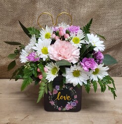 Love Cube Arrangement from Beck's Flower Shop & Gardens, in Jackson, Michigan