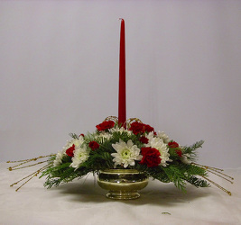 Single Taper Centerpiece from Beck's Flower Shop & Gardens, in Jackson, Michigan