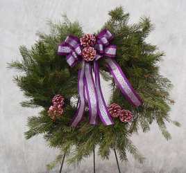 Wreath from Beck's Flower Shop & Gardens, in Jackson, Michigan