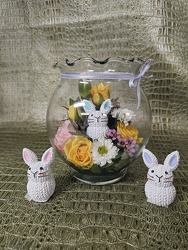 Bunny Bowl from Beck's Flower Shop & Gardens, in Jackson, Michigan