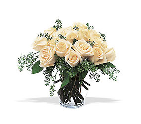 White Roses from Beck's Flower Shop & Gardens, in Jackson, Michigan
