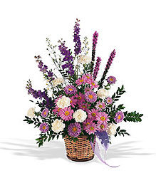 Lavender Reminder Basket from Beck's Flower Shop & Gardens, in Jackson, Michigan