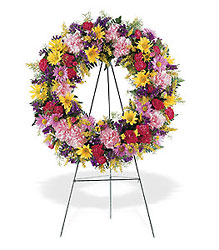 Eternity Wreath from Beck's Flower Shop & Gardens, in Jackson, Michigan